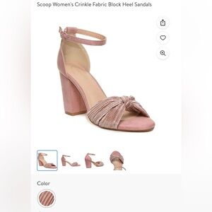 Scoop NYC light pink sandals